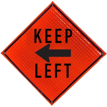 keep-left-arrow-symbol