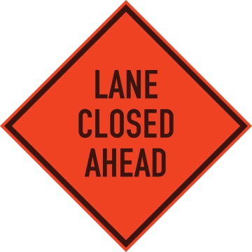 lane-closed-ahead-sign_2027704150
