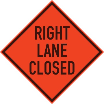 right-lane-closed-sign