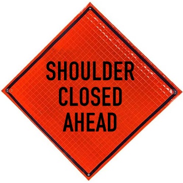 shoulder-closed-ahead